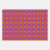 Orange Purple And Red Abstract Graphic Art Design Geschenkpapier Set (Vorderseite)