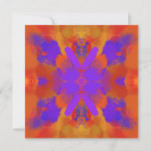 Orange Purple And Red Abstract Graphic Art Design Karte (Vorderseite)