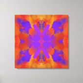 Orange Purple And Red Abstract Graphic Art Design Leinwanddruck (Vorderseite)