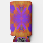 Orange Purple And Red Abstract Graphic Art Design Selters Dosenkühler (Vorderseite)