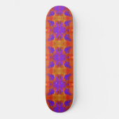 Orange Purple And Red Abstract Graphic Art Design Skateboard (Vorderseite)