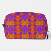 Orange Purple And Red Abstract Graphic Art Design Waschbeutel (Vorderseite)