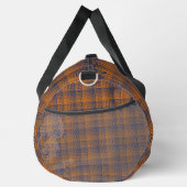 Orange Purple Checker Abstract Pattern Large Duffle Bag (Rechts)