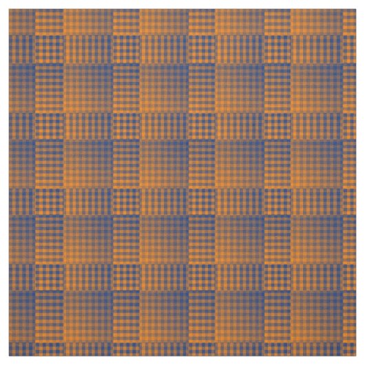 Orange Purple Checker Abstract Pattern Stoff (Muster)
