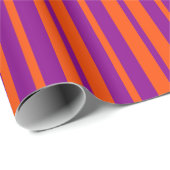 Orange Purple Stylish Stripes Pattern Design  Geschenkpapier (Rolleneckpunkt)