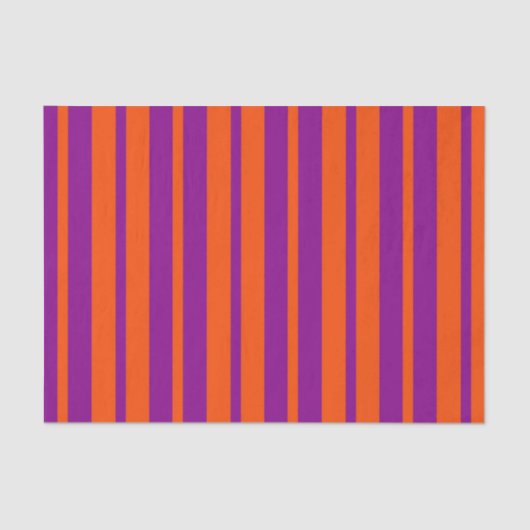 Orange Purple Stylish Stripes Pattern Design Seidenpapier (Vorderseite)