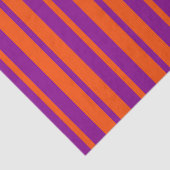 Orange Purple Stylish Stripes Pattern Design Seidenpapier (Ausschnitt)