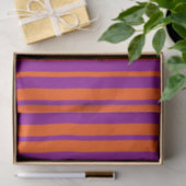 Orange Purple Stylish Stripes Pattern Design Seidenpapier (Geschenk)