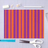 Orange Purple Stylish Stripes Pattern Design Seidenpapier (Handwerk)
