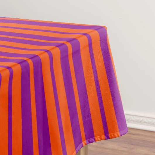 Orange Purple Stylish Stripes Pattern Design  Tischdecke