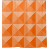 Orange Pyramids Duschvorhang (Vorderseite)
