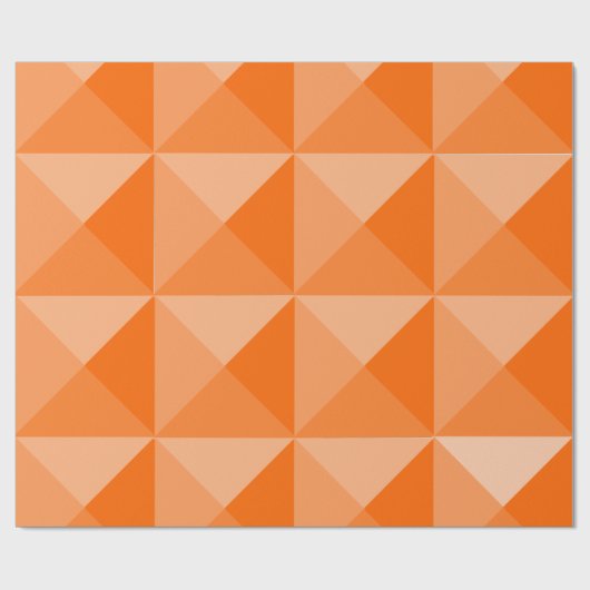 Orange Pyramids Geschenkpapier (Flach)