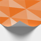 Orange Pyramids Geschenkpapier (Ecke)