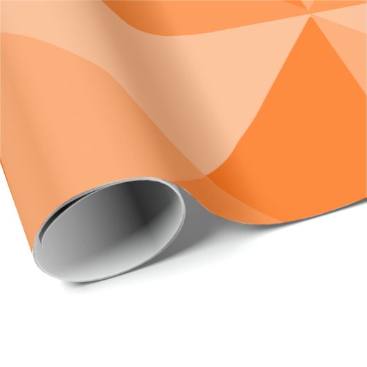 Orange Pyramids Geschenkpapier (Rolleneckpunkt)