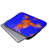 Orange Quallen Laptop-Hülle | Blue Ocean Case (Vorne Knopf)