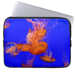 Orange Quallen Laptop-Hülle Blue Ocean Case
