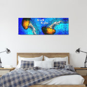 Orange Quallen Ozean Fließe Mit Dem Strom Farbige Leinwanddruck (Insitu (Schlafzimmer))