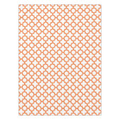 Orange Quatrefoil Muster Tischdecke (Vorderseite)