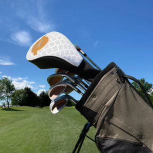 Orange Quatrefolie Personalisierter Golf Head Cove Headcover