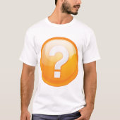 Orange Question Mark Mens T - Shirt (Vorderseite)