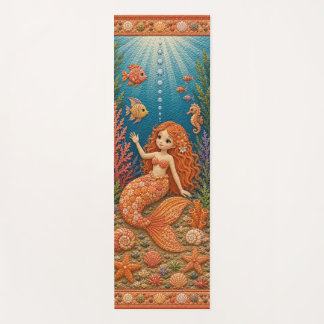 Orange Quilty Meerjungfrau Yogamatte