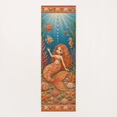 Orange Quilty Meerjungfrau Yogamatte (Rückseite)