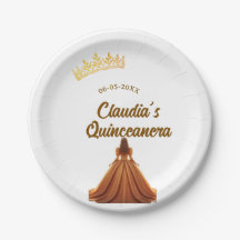 Orange Quinceanera Prinzessinnenkrone Geburtstagsn