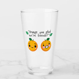 ORANGE QUOTE GLAS