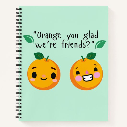 ORANGE QUOTE NOTIZBLOCK (Vorderseite)