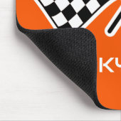 Orange-Racing-Individuelle Name mit kontrollierter Mousepad (Ecke)
