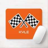 Orange-Racing-Individuelle Name mit kontrollierter Mousepad (Mit Mouse)