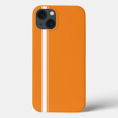 Orange Racing Stripe Case-Mate iPhone Hülle (Rückseite)