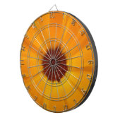 Orange Rain Daisy Dart Board Dartscheibe (Vorderseite rechts)