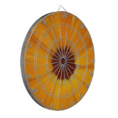 Orange Rain Daisy Dart Board Dartscheibe (Vorderseite Links)