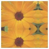 Orange Rain Daisy Gemustertes Gewebe der Blume Stoff (Nahaufnahme)