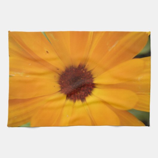 Orange Rain Daisy Küchentuch (Horizontal)