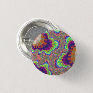 Orange Rainbow Gear Button