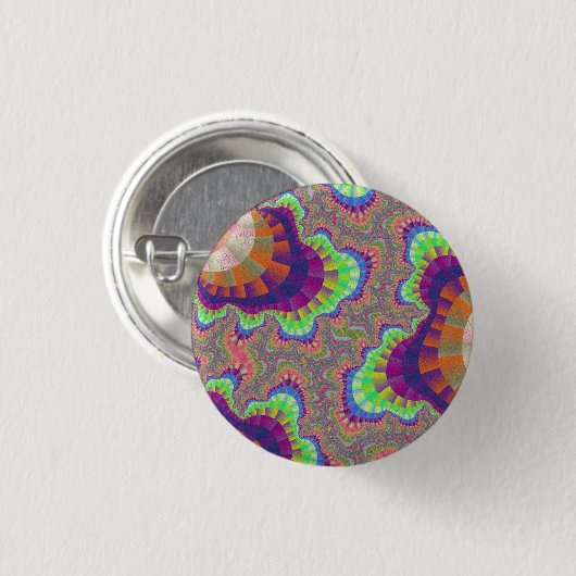 Orange Rainbow Gear Button (Vorne & Hinten)