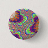 Orange Rainbow Gear Button (Vorderseite)