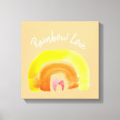 Orange Rainbow Liebe Leinwanddruck (Vorderseite)
