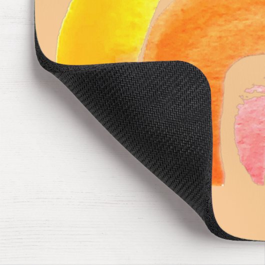 Orange Rainbow Liebe Mousepad (Ecke)