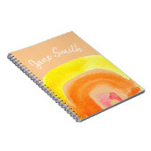 Orange Rainbow Liebe Notizblock (Rechte Seite)