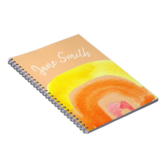 Orange Rainbow Liebe Notizblock (Rechte Seite)