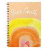Orange Rainbow Liebe Notizblock (Vorderseite)