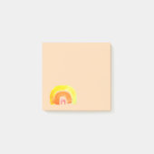 Orange Rainbow Liebe Post-it Klebezettel (Vorderseite)