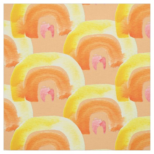Orange Rainbow Liebe Stoff (Muster)