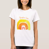 Orange Rainbow Liebe T-Shirt (Vorderseite)