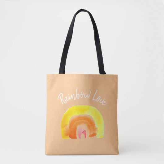 Orange Rainbow Liebe Tasche (Vorderseite)