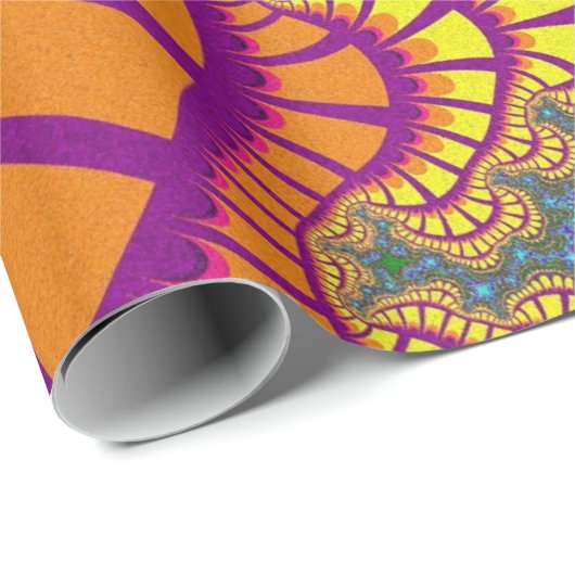 Orange Rainbow Remix Geschenkpapier (Rolleneckpunkt)