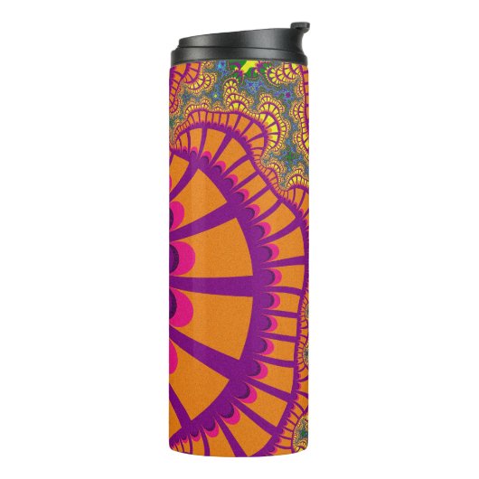 Orange Rainbow Remix Thermosbecher (Nach links gedreht)